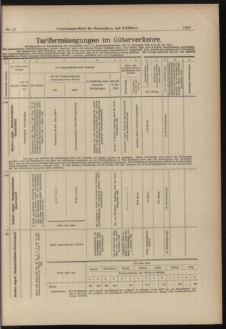 Verordnungs-Blatt für Eisenbahnen und Schiffahrt: Veröffentlichungen in Tarif- und Transport-Angelegenheiten 18980614 Seite: 11