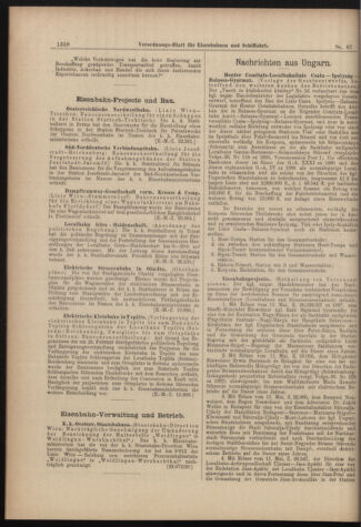 Verordnungs-Blatt für Eisenbahnen und Schiffahrt: Veröffentlichungen in Tarif- und Transport-Angelegenheiten 18980614 Seite: 6