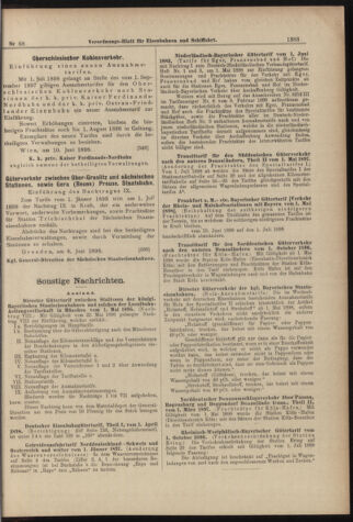 Verordnungs-Blatt für Eisenbahnen und Schiffahrt: Veröffentlichungen in Tarif- und Transport-Angelegenheiten 18980616 Seite: 15