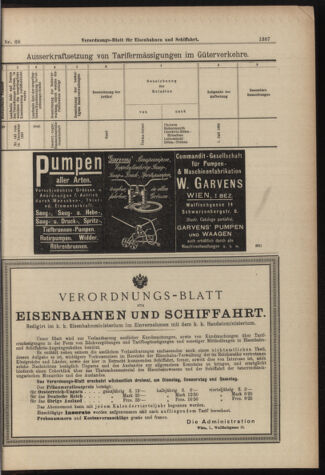 Verordnungs-Blatt für Eisenbahnen und Schiffahrt: Veröffentlichungen in Tarif- und Transport-Angelegenheiten 18980616 Seite: 19