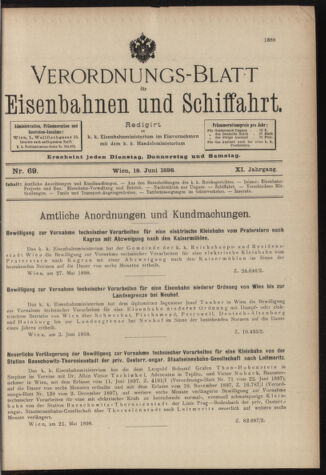 Verordnungs-Blatt für Eisenbahnen und Schiffahrt: Veröffentlichungen in Tarif- und Transport-Angelegenheiten