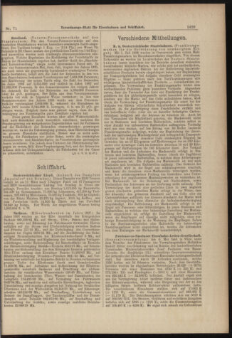 Verordnungs-Blatt für Eisenbahnen und Schiffahrt: Veröffentlichungen in Tarif- und Transport-Angelegenheiten 18980621 Seite: 25