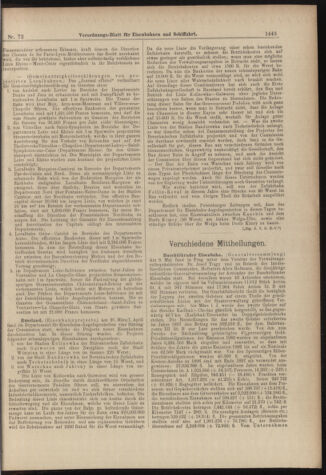 Verordnungs-Blatt für Eisenbahnen und Schiffahrt: Veröffentlichungen in Tarif- und Transport-Angelegenheiten 18980625 Seite: 7