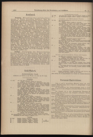 Verordnungs-Blatt für Eisenbahnen und Schiffahrt: Veröffentlichungen in Tarif- und Transport-Angelegenheiten 18980628 Seite: 6