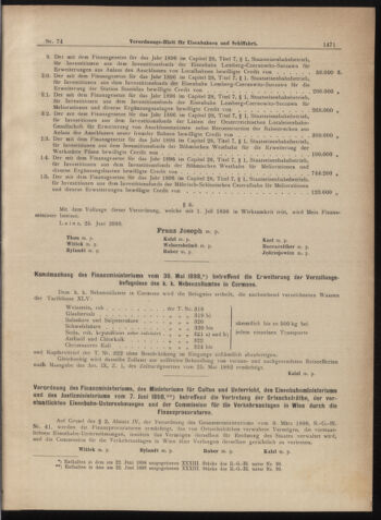 Verordnungs-Blatt für Eisenbahnen und Schiffahrt: Veröffentlichungen in Tarif- und Transport-Angelegenheiten 18980702 Seite: 3