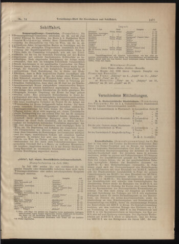 Verordnungs-Blatt für Eisenbahnen und Schiffahrt: Veröffentlichungen in Tarif- und Transport-Angelegenheiten 18980702 Seite: 9