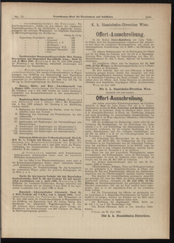 Verordnungs-Blatt für Eisenbahnen und Schiffahrt: Veröffentlichungen in Tarif- und Transport-Angelegenheiten 18980705 Seite: 11