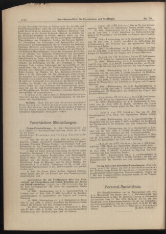 Verordnungs-Blatt für Eisenbahnen und Schiffahrt: Veröffentlichungen in Tarif- und Transport-Angelegenheiten 18980707 Seite: 10