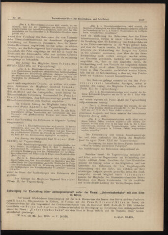 Verordnungs-Blatt für Eisenbahnen und Schiffahrt: Veröffentlichungen in Tarif- und Transport-Angelegenheiten 18980707 Seite: 7