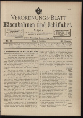 Verordnungs-Blatt für Eisenbahnen und Schiffahrt: Veröffentlichungen in Tarif- und Transport-Angelegenheiten