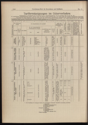 Verordnungs-Blatt für Eisenbahnen und Schiffahrt: Veröffentlichungen in Tarif- und Transport-Angelegenheiten 18980712 Seite: 12