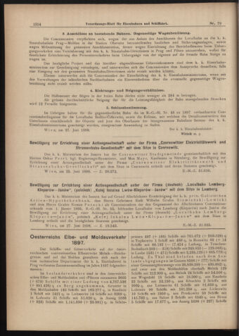 Verordnungs-Blatt für Eisenbahnen und Schiffahrt: Veröffentlichungen in Tarif- und Transport-Angelegenheiten 18980714 Seite: 2