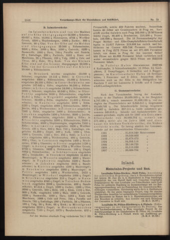 Verordnungs-Blatt für Eisenbahnen und Schiffahrt: Veröffentlichungen in Tarif- und Transport-Angelegenheiten 18980714 Seite: 6