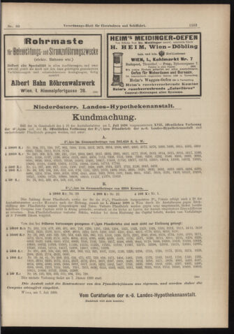 Verordnungs-Blatt für Eisenbahnen und Schiffahrt: Veröffentlichungen in Tarif- und Transport-Angelegenheiten 18980716 Seite: 15