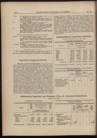 Verordnungs-Blatt für Eisenbahnen und Schiffahrt: Veröffentlichungen in Tarif- und Transport-Angelegenheiten 18980716 Seite: 6