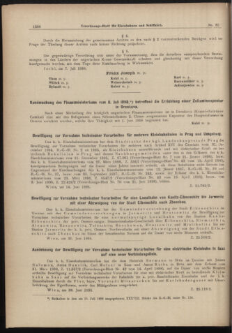 Verordnungs-Blatt für Eisenbahnen und Schiffahrt: Veröffentlichungen in Tarif- und Transport-Angelegenheiten 18980721 Seite: 2