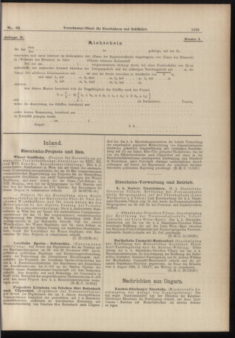 Verordnungs-Blatt für Eisenbahnen und Schiffahrt: Veröffentlichungen in Tarif- und Transport-Angelegenheiten 18980726 Seite: 5