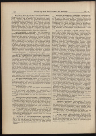 Verordnungs-Blatt für Eisenbahnen und Schiffahrt: Veröffentlichungen in Tarif- und Transport-Angelegenheiten 18980809 Seite: 6