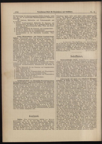 Verordnungs-Blatt für Eisenbahnen und Schiffahrt: Veröffentlichungen in Tarif- und Transport-Angelegenheiten 18980813 Seite: 8