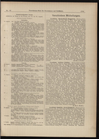 Verordnungs-Blatt für Eisenbahnen und Schiffahrt: Veröffentlichungen in Tarif- und Transport-Angelegenheiten 18980813 Seite: 9