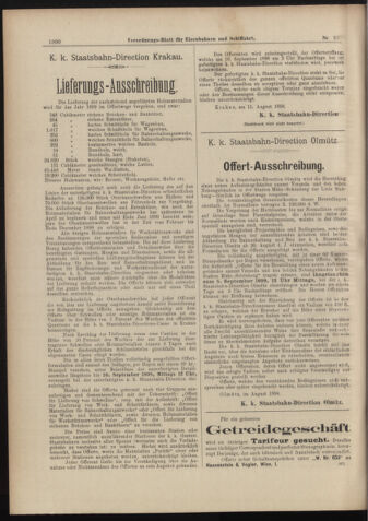 Verordnungs-Blatt für Eisenbahnen und Schiffahrt: Veröffentlichungen in Tarif- und Transport-Angelegenheiten 18980818 Seite: 32