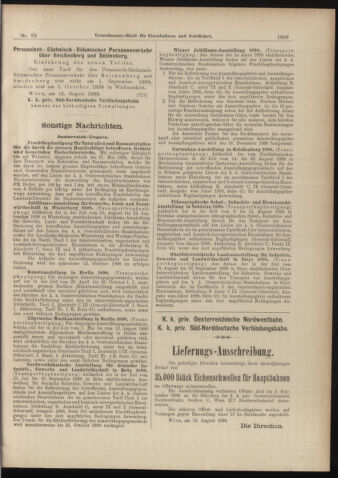 Verordnungs-Blatt für Eisenbahnen und Schiffahrt: Veröffentlichungen in Tarif- und Transport-Angelegenheiten 18980818 Seite: 35