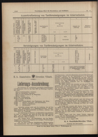 Verordnungs-Blatt für Eisenbahnen und Schiffahrt: Veröffentlichungen in Tarif- und Transport-Angelegenheiten 18980823 Seite: 12