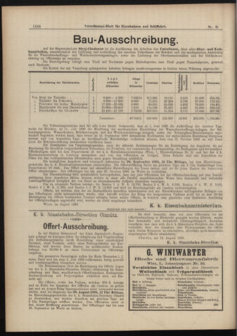 Verordnungs-Blatt für Eisenbahnen und Schiffahrt: Veröffentlichungen in Tarif- und Transport-Angelegenheiten 18980823 Seite: 6