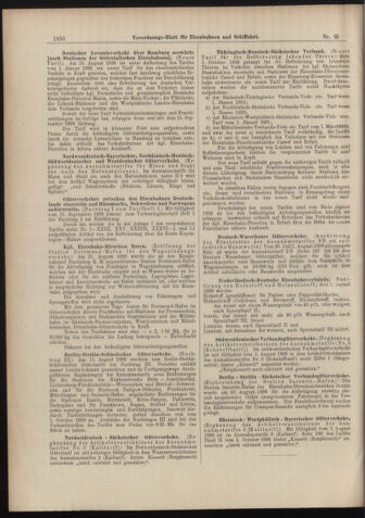 Verordnungs-Blatt für Eisenbahnen und Schiffahrt: Veröffentlichungen in Tarif- und Transport-Angelegenheiten 18980825 Seite: 10