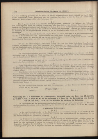 Verordnungs-Blatt für Eisenbahnen und Schiffahrt: Veröffentlichungen in Tarif- und Transport-Angelegenheiten 18980830 Seite: 2