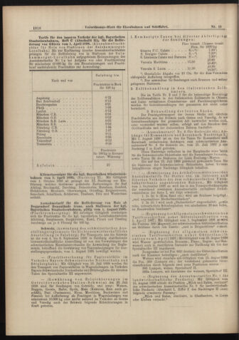 Verordnungs-Blatt für Eisenbahnen und Schiffahrt: Veröffentlichungen in Tarif- und Transport-Angelegenheiten 18980901 Seite: 18