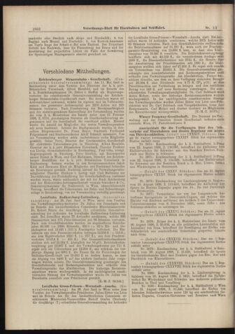 Verordnungs-Blatt für Eisenbahnen und Schiffahrt: Veröffentlichungen in Tarif- und Transport-Angelegenheiten 18980906 Seite: 12