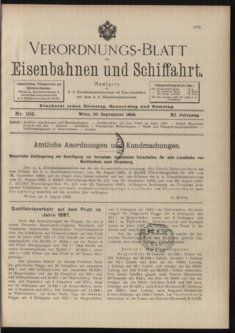 Verordnungs-Blatt für Eisenbahnen und Schiffahrt: Veröffentlichungen in Tarif- und Transport-Angelegenheiten