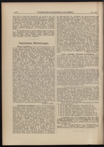 Verordnungs-Blatt für Eisenbahnen und Schiffahrt: Veröffentlichungen in Tarif- und Transport-Angelegenheiten 18980910 Seite: 6