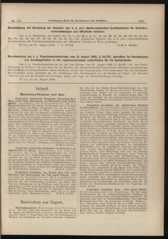 Verordnungs-Blatt für Eisenbahnen und Schiffahrt: Veröffentlichungen in Tarif- und Transport-Angelegenheiten 18980913 Seite: 3