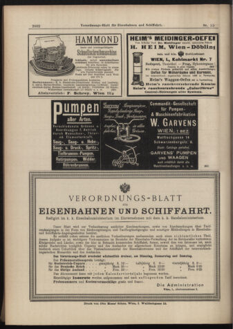 Verordnungs-Blatt für Eisenbahnen und Schiffahrt: Veröffentlichungen in Tarif- und Transport-Angelegenheiten 18980917 Seite: 20