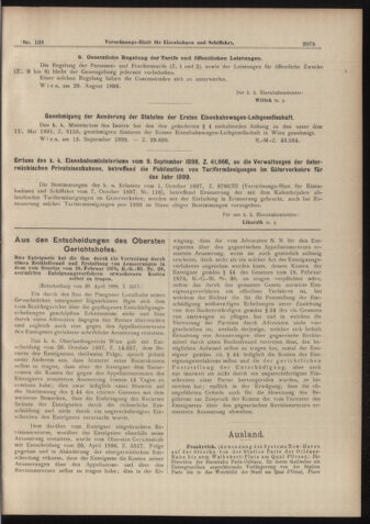 Verordnungs-Blatt für Eisenbahnen und Schiffahrt: Veröffentlichungen in Tarif- und Transport-Angelegenheiten 18980924 Seite: 11