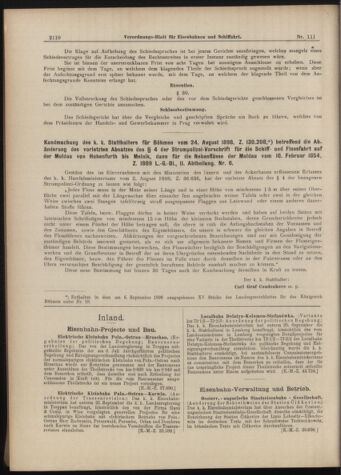 Verordnungs-Blatt für Eisenbahnen und Schiffahrt: Veröffentlichungen in Tarif- und Transport-Angelegenheiten 18980929 Seite: 6