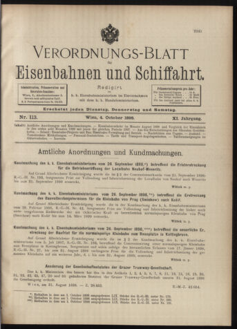 Verordnungs-Blatt für Eisenbahnen und Schiffahrt: Veröffentlichungen in Tarif- und Transport-Angelegenheiten