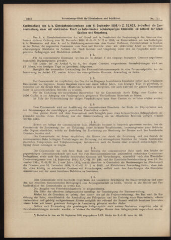 Verordnungs-Blatt für Eisenbahnen und Schiffahrt: Veröffentlichungen in Tarif- und Transport-Angelegenheiten 18981006 Seite: 2