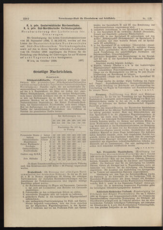 Verordnungs-Blatt für Eisenbahnen und Schiffahrt: Veröffentlichungen in Tarif- und Transport-Angelegenheiten 18981008 Seite: 18