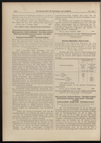 Verordnungs-Blatt für Eisenbahnen und Schiffahrt: Veröffentlichungen in Tarif- und Transport-Angelegenheiten 18981011 Seite: 10