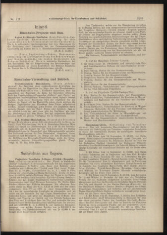 Verordnungs-Blatt für Eisenbahnen und Schiffahrt: Veröffentlichungen in Tarif- und Transport-Angelegenheiten 18981013 Seite: 11