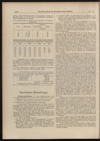 Verordnungs-Blatt für Eisenbahnen und Schiffahrt: Veröffentlichungen in Tarif- und Transport-Angelegenheiten 18981013 Seite: 14