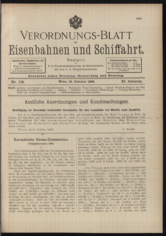 Verordnungs-Blatt für Eisenbahnen und Schiffahrt: Veröffentlichungen in Tarif- und Transport-Angelegenheiten