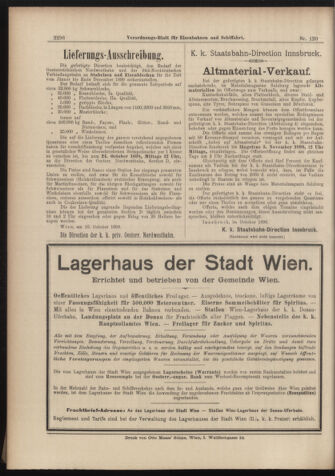 Verordnungs-Blatt für Eisenbahnen und Schiffahrt: Veröffentlichungen in Tarif- und Transport-Angelegenheiten 18981020 Seite: 16