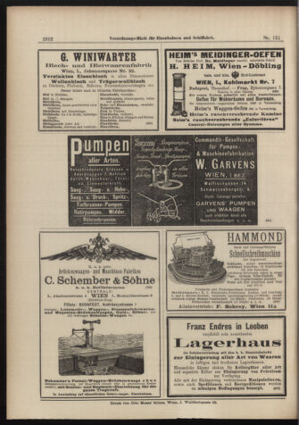 Verordnungs-Blatt für Eisenbahnen und Schiffahrt: Veröffentlichungen in Tarif- und Transport-Angelegenheiten 18981022 Seite: 16