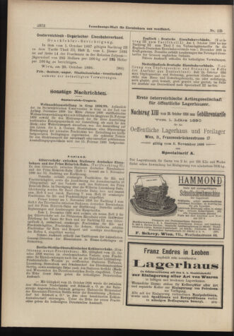 Verordnungs-Blatt für Eisenbahnen und Schiffahrt: Veröffentlichungen in Tarif- und Transport-Angelegenheiten 18981101 Seite: 12