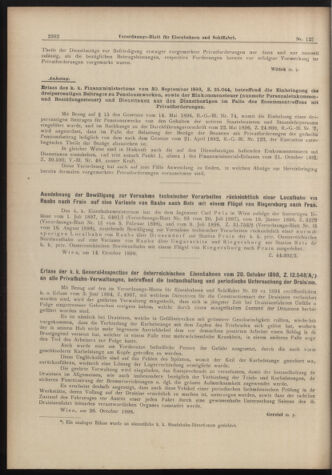 Verordnungs-Blatt für Eisenbahnen und Schiffahrt: Veröffentlichungen in Tarif- und Transport-Angelegenheiten 18981101 Seite: 2