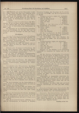 Verordnungs-Blatt für Eisenbahnen und Schiffahrt: Veröffentlichungen in Tarif- und Transport-Angelegenheiten 18981108 Seite: 5